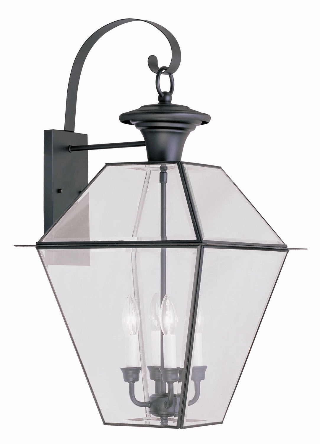 Westover Four Light Outdoor Wall Lantern BlackOutdoor wall sconces with motion sensor