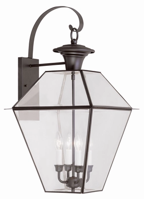 Westover Four Light Outdoor Wall Lantern BronzeOutdoor wall sconces with motion sensor