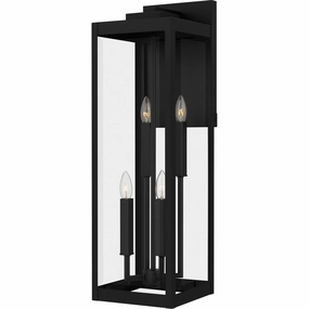Westover Four Light Outdoor Wall Mount Earth BlackOutdoor wall sconces with motion sensor