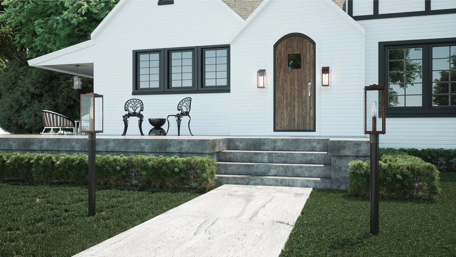 Westover One Light Outdoor Wall Mount Industrial Bronze