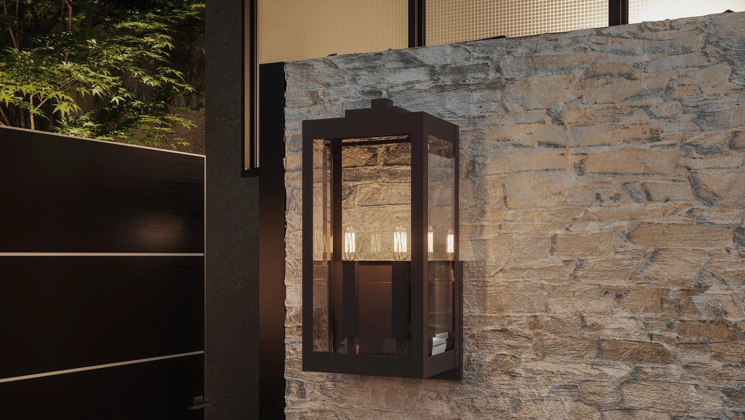Westover Two Light Outdoor Wall Mount Western Bronze