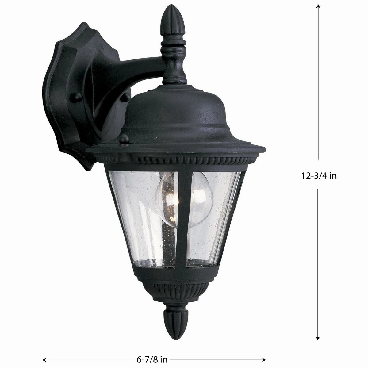 Westport One Light Wall Lantern Textured Black