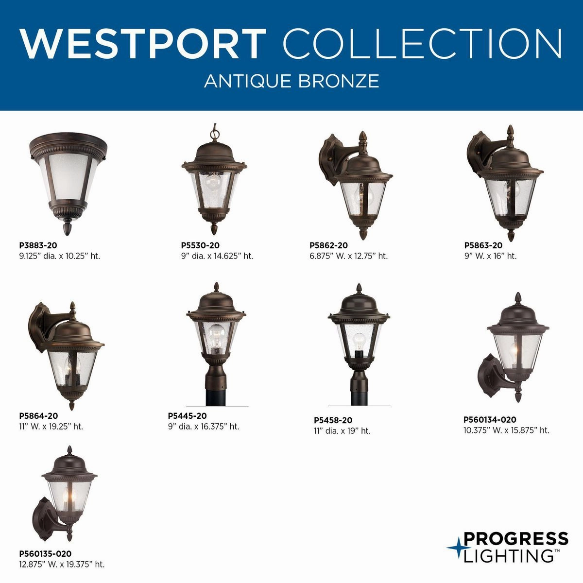Westport Two Light Wall Lantern Antique Bronze