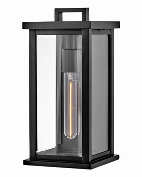 Weymouth LED Outdoor Wall Mount BlackOutdoor wall sconces with motion sensor