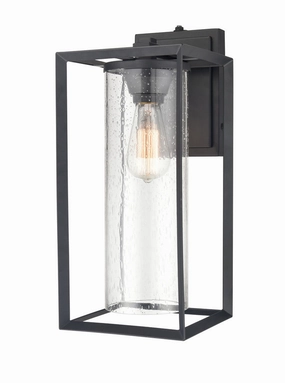 Wheatland One Light Outdoor Lantern Powder Coated BlackOutdoor wall sconces with motion sensor