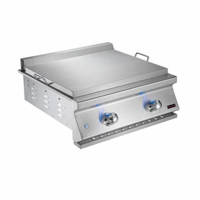 Whistler by Bonfire Outdoor 28 inch 2-Burner Built-In Natural Gas Griddle CBBGD-NG heavy-duty flat top grilling station