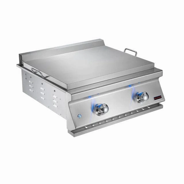Whistler by Bonfire Outdoor 28 inch 2-Burner Built-In Natural Gas Griddle CBBGD-NG heavy-duty flat top grilling station