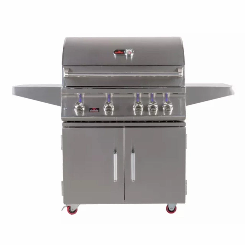 Whistler by Bonfire Outdoor 34 inch 4-Burner Freestanding Natural Gas Grill with Infrared Rear Burner CBF4DD-NG