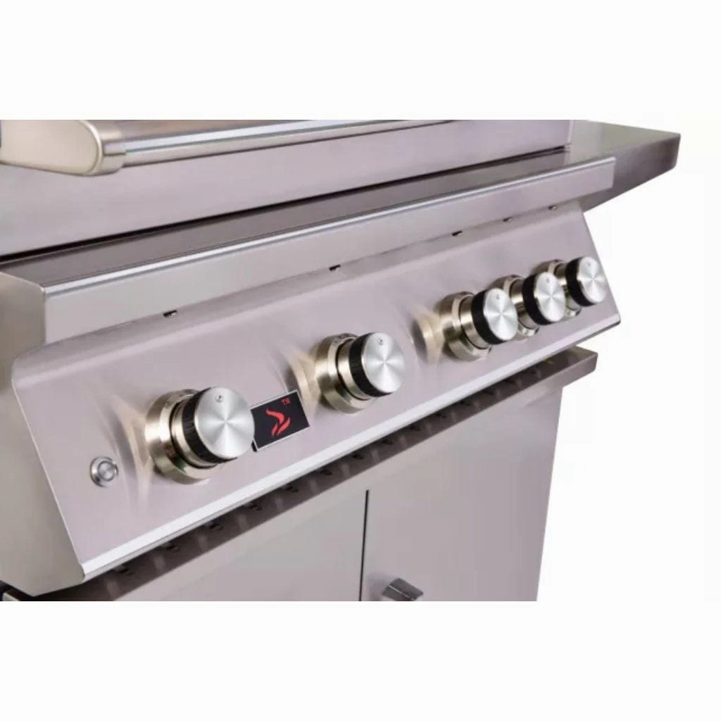 Whistler by Bonfire Outdoor 34 inch 4-Burner Freestanding Natural Gas Grill with Infrared Rear Burner CBF4DD-NG
