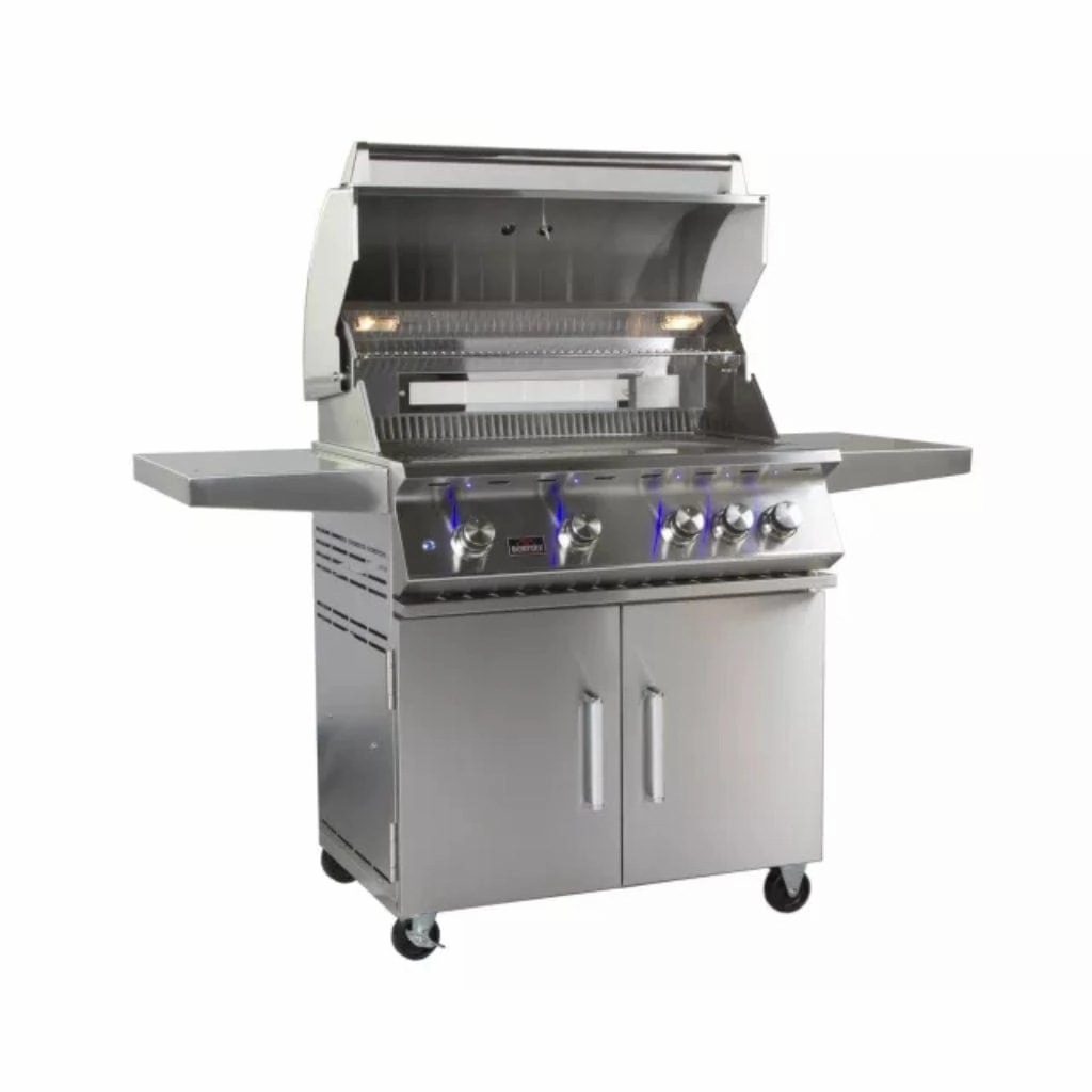Whistler by Bonfire Outdoor 34 inch 4-Burner Freestanding Natural Gas Grill with Infrared Rear Burner CBF4DD-NG