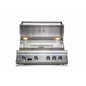 Whistler by Bonfire Outdoor 34 inch Built-In 4-Burner Propane Grill with Infrared Rear Burner CBB4-LP stainless steel BBQ grill with side table