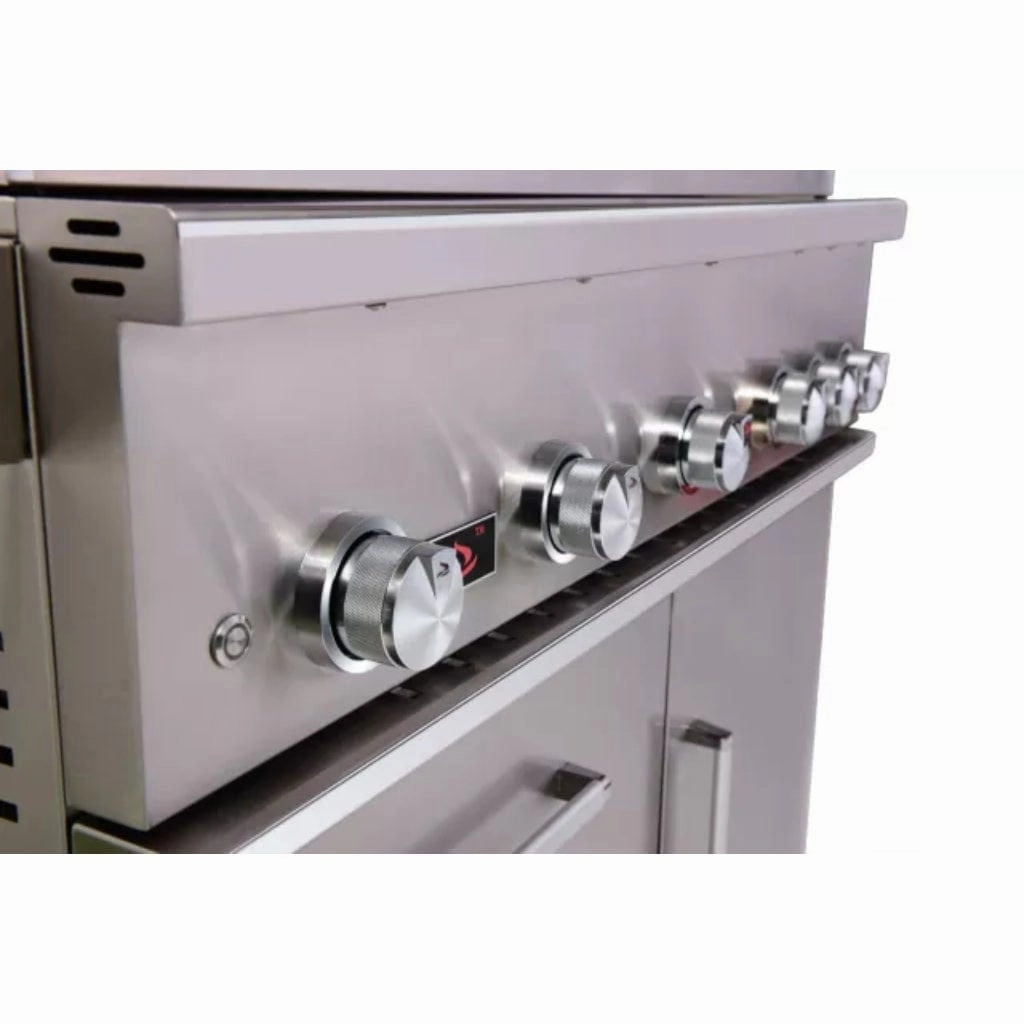 Whistler by Bonfire Outdoor Prime 500 42 inch 5-Burner Freestanding Natural Gas Grill with Infrared Rear Burner CBF500CDC-NG