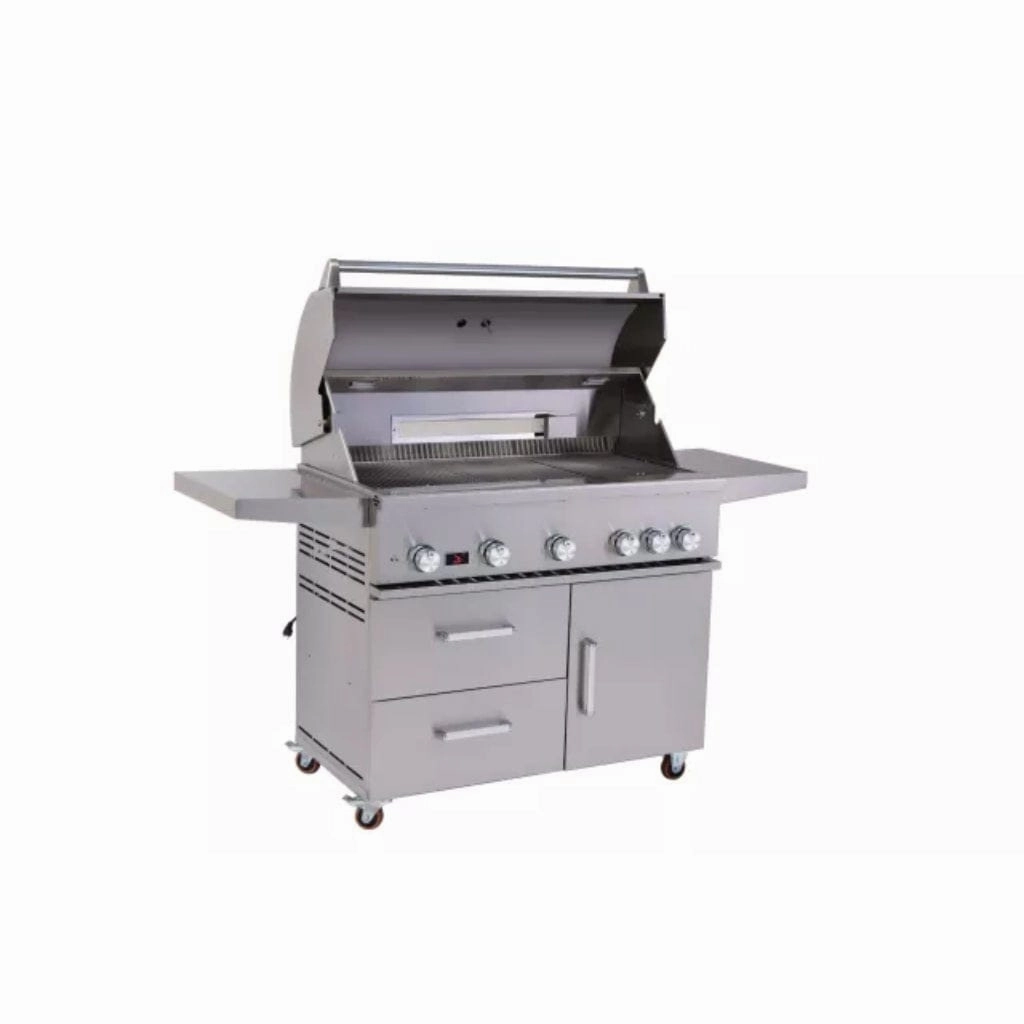 Whistler by Bonfire Outdoor Prime 500 42 inch 5-Burner Freestanding Natural Gas Grill with Infrared Rear Burner CBF500CDC-NG