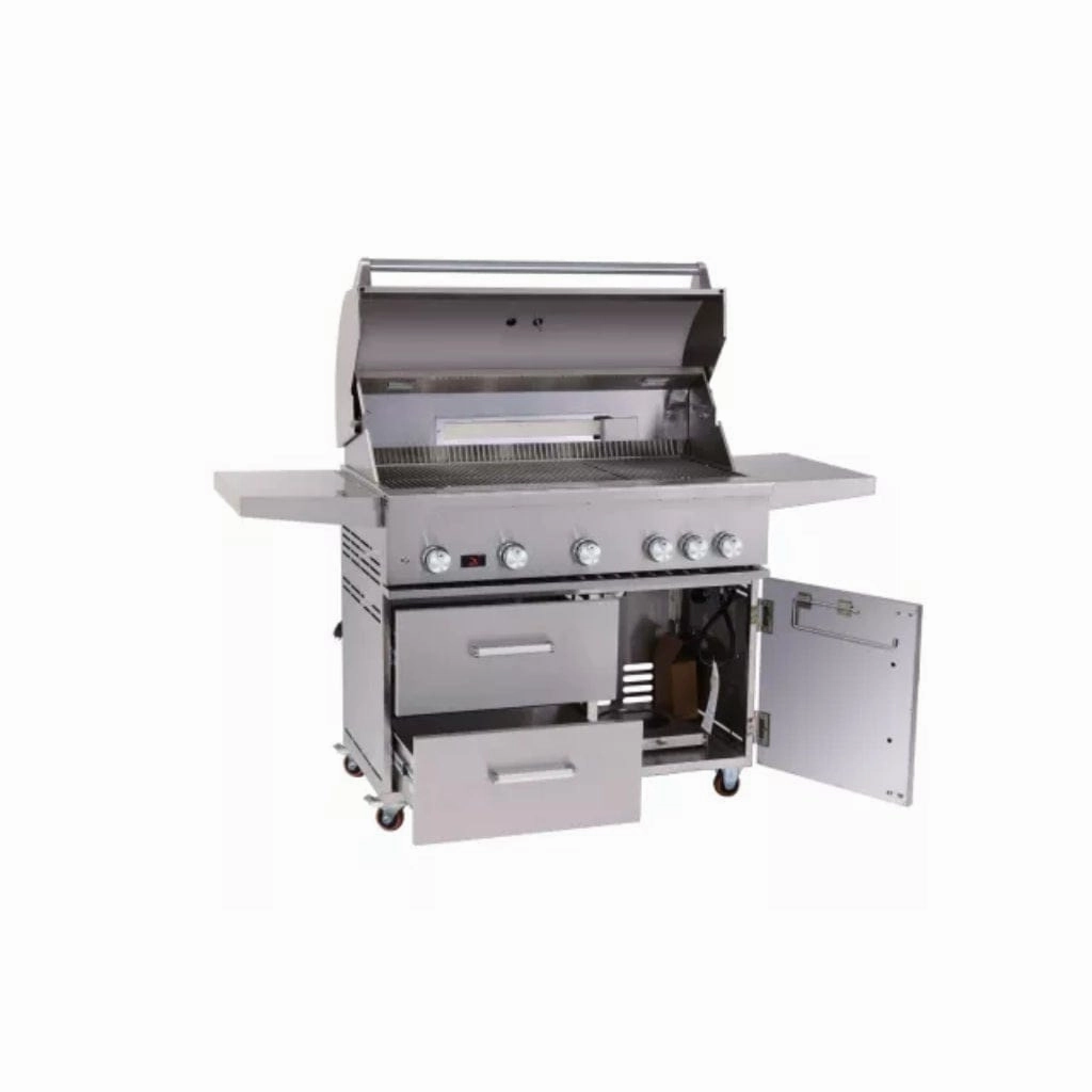 Whistler by Bonfire Outdoor Prime 500 42 inch 5-Burner Freestanding Natural Gas Grill with Infrared Rear Burner CBF500CDC-NG