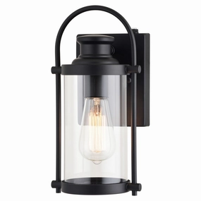 Winfield One Light Outdoor Wal Mount Matte BlackOutdoor wall sconces with motion sensor