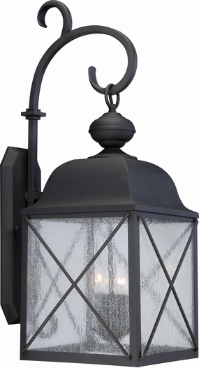 Wingate Three Light Outdoor Wall Lantern Textured BlackOutdoor wall sconces with motion sensor