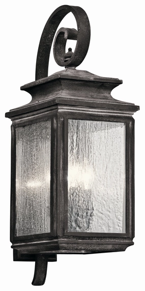 Wiscombe Park Four Light Outdoor Wall Mount Weathered ZincOutdoor wall sconces with motion sensor
