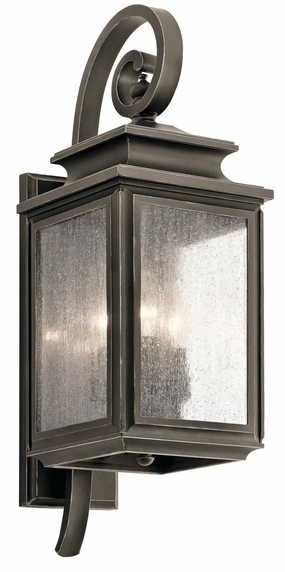 Wiscombe Park Three Light Outdoor Wall Mount Olde BronzeOutdoor wall sconces with motion sensor