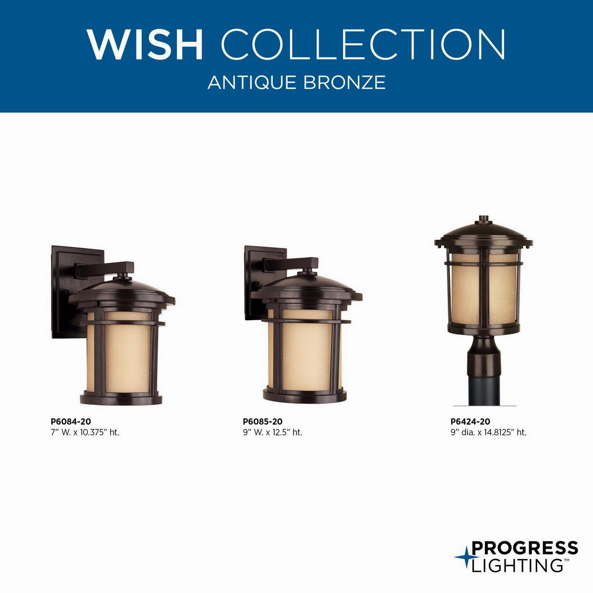 Wish One Light Wall Lantern Antique Bronze