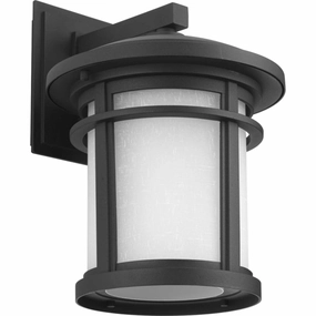 Wish One Light Wall Lantern BlackOutdoor wall sconces with motion sensor