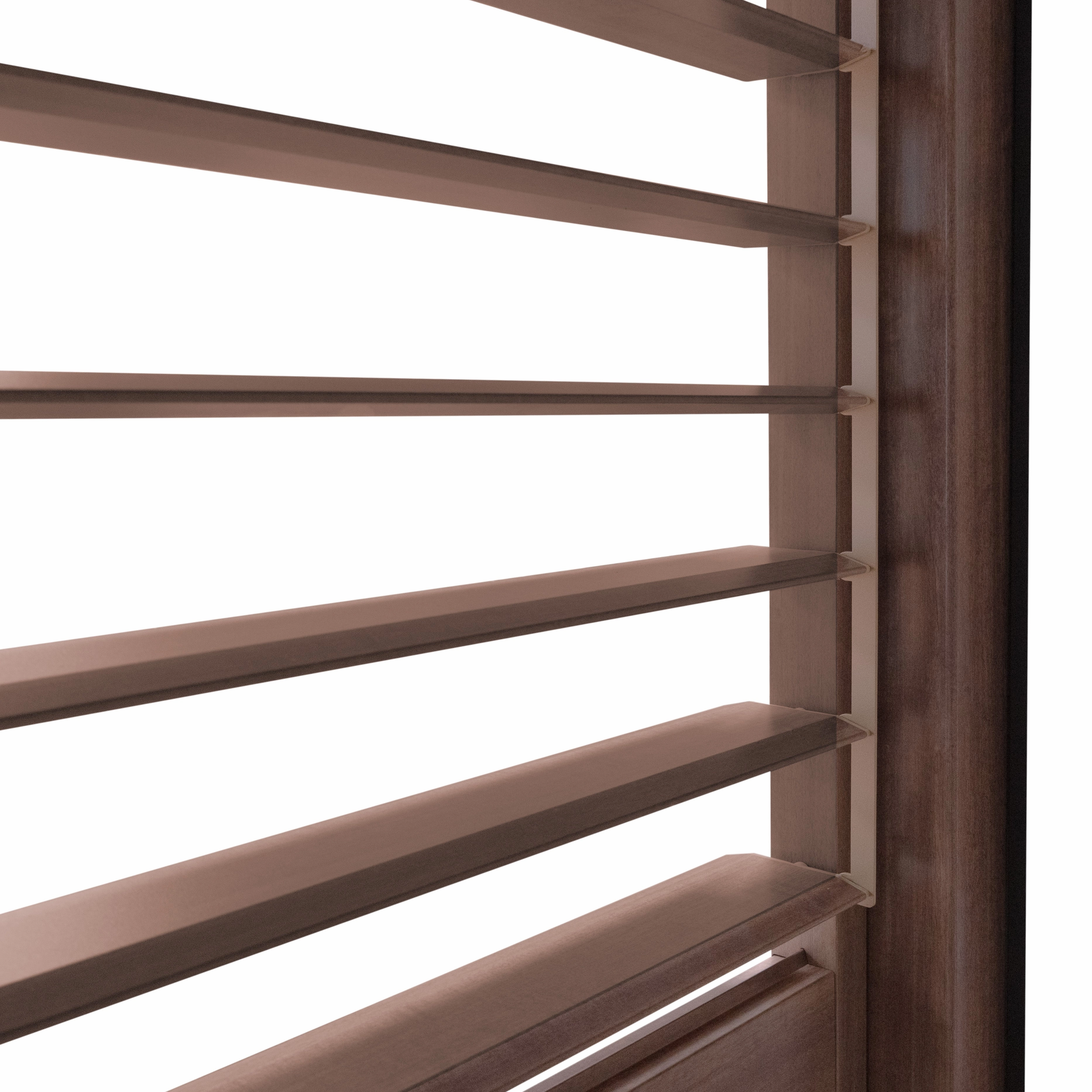 Wood Effect Aluminium Pergola With Blinds & 2 Louvre Panels - 4m x 3m