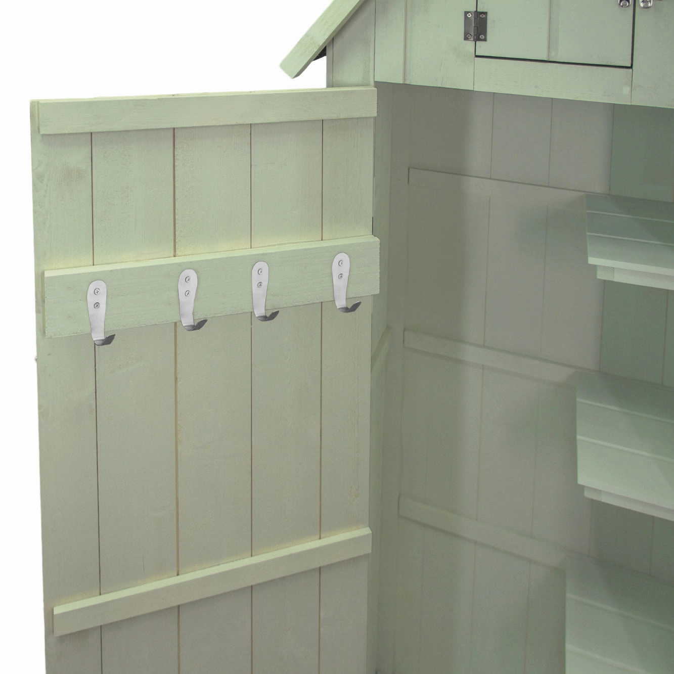 Wooden Garden Shed - Green