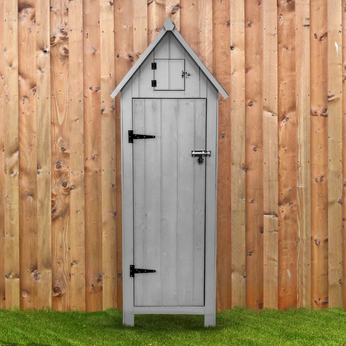 Wooden Garden Shed  Light Grey
