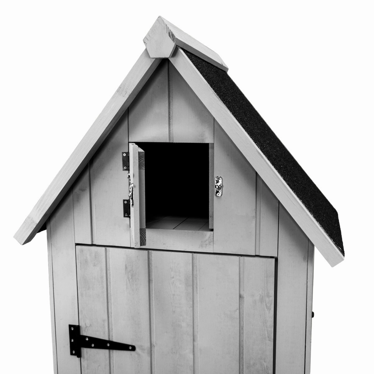Wooden Garden Shed  Light Grey