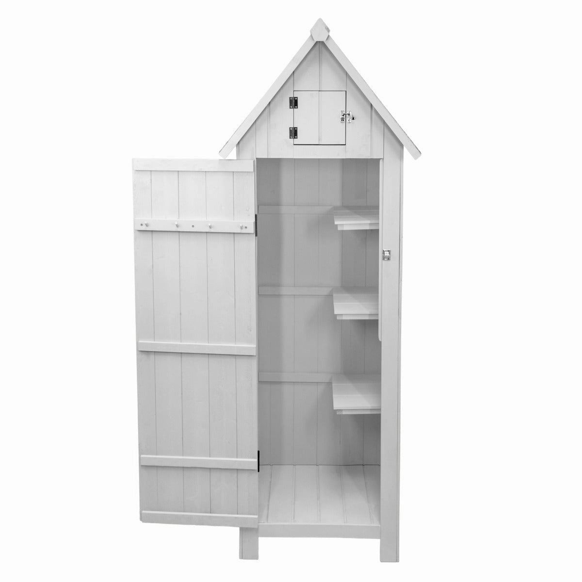Wooden Garden Shed  White
