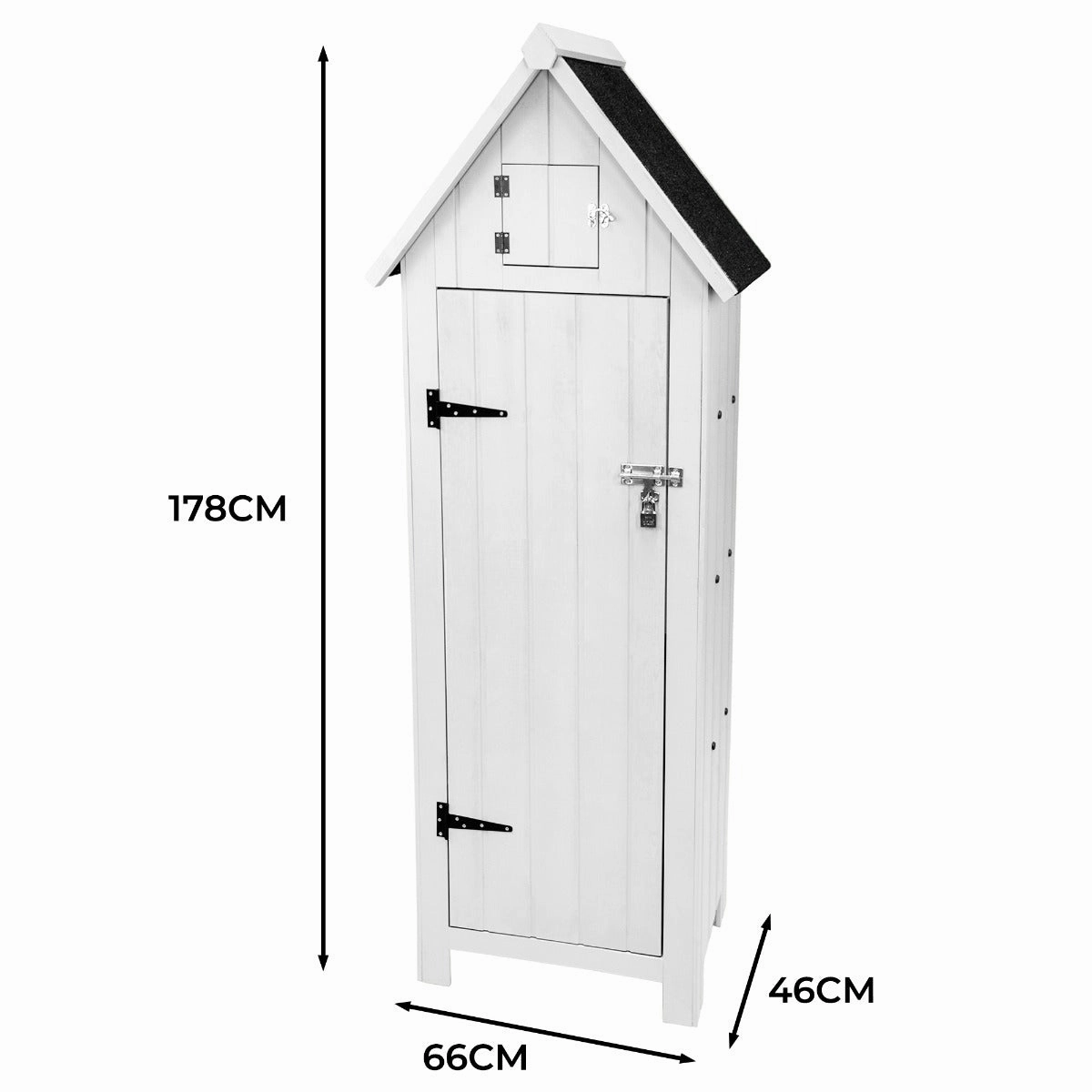 Wooden Garden Shed  White