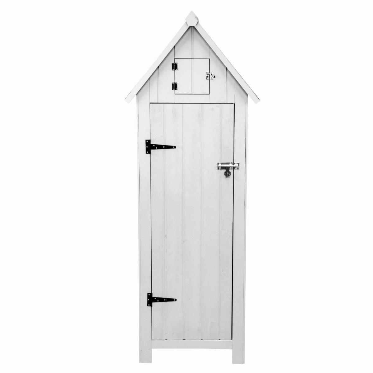Wooden Garden Shed  White compact outdoor storage solutions