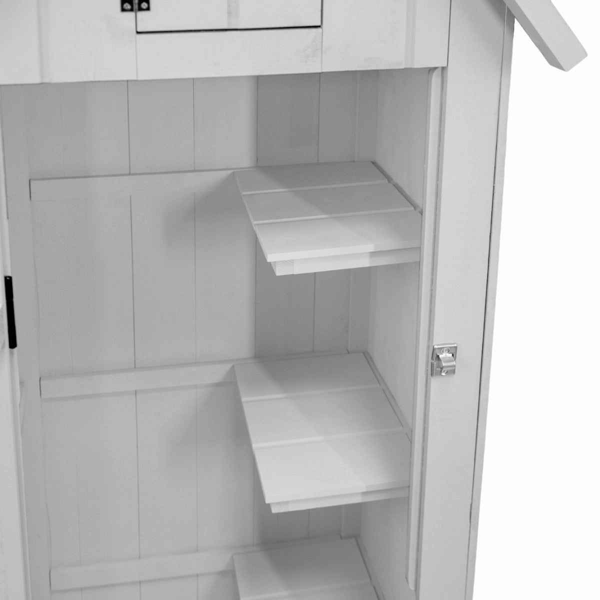Wooden Garden Shed  White