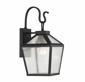 Woodstock One Light Wall Mount BlackOutdoor wall sconces with motion sensor