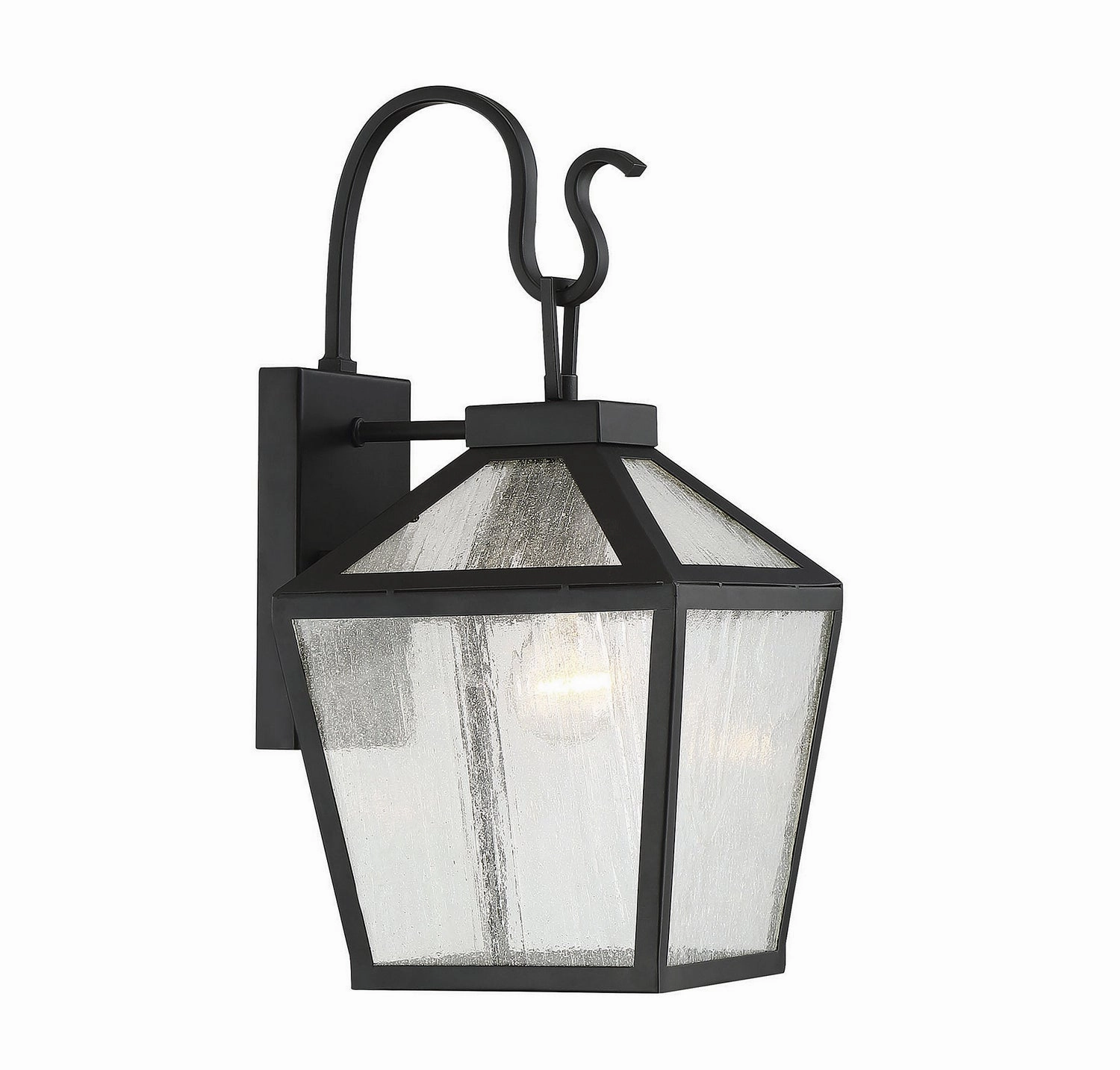 Woodstock One Light Wall Mount BlackOutdoor wall sconces with motion sensor