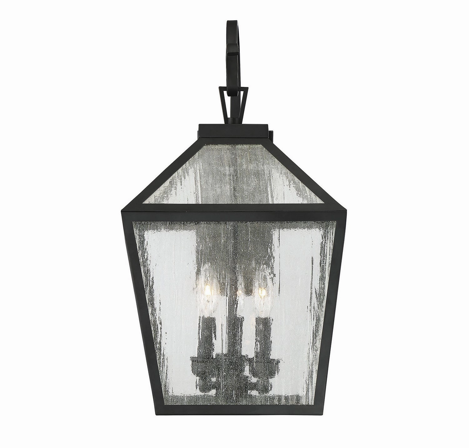 Woodstock Three Light Wall Lantern Black