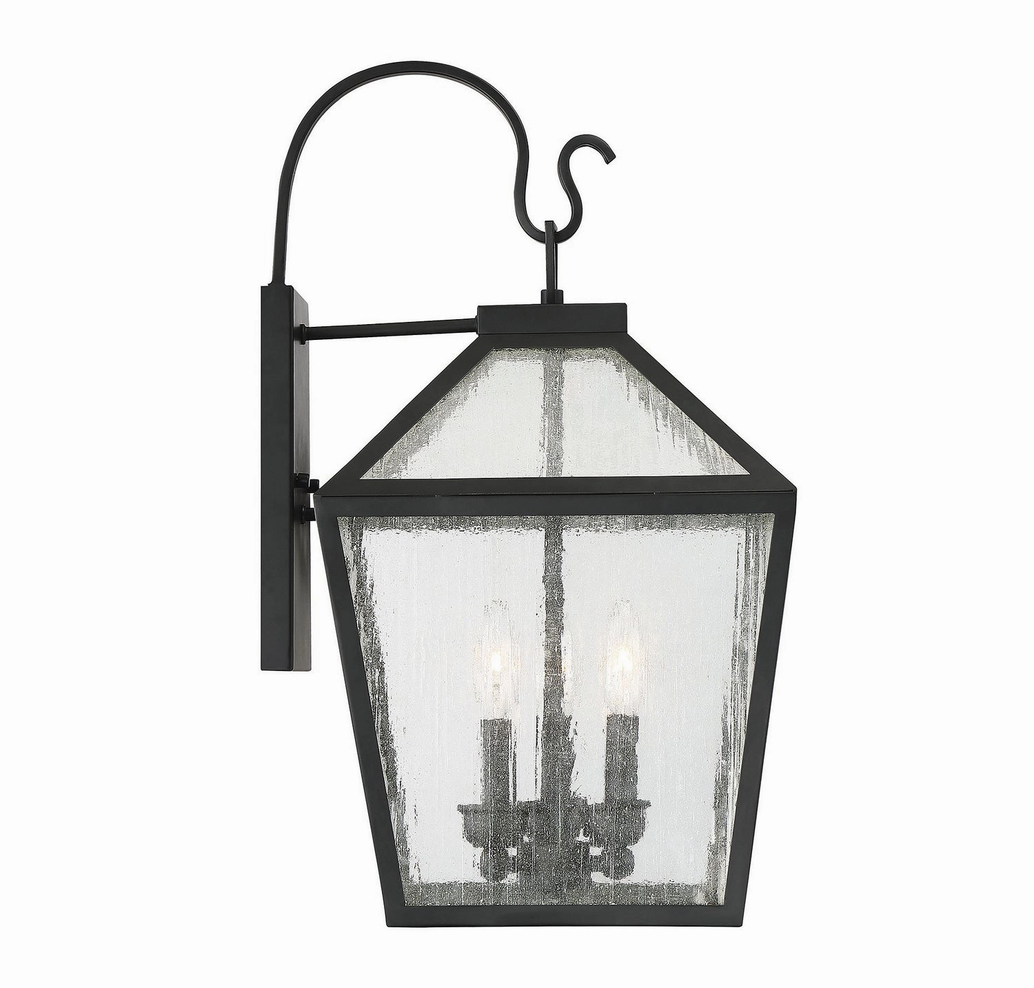 Woodstock Three Light Wall Lantern Black
