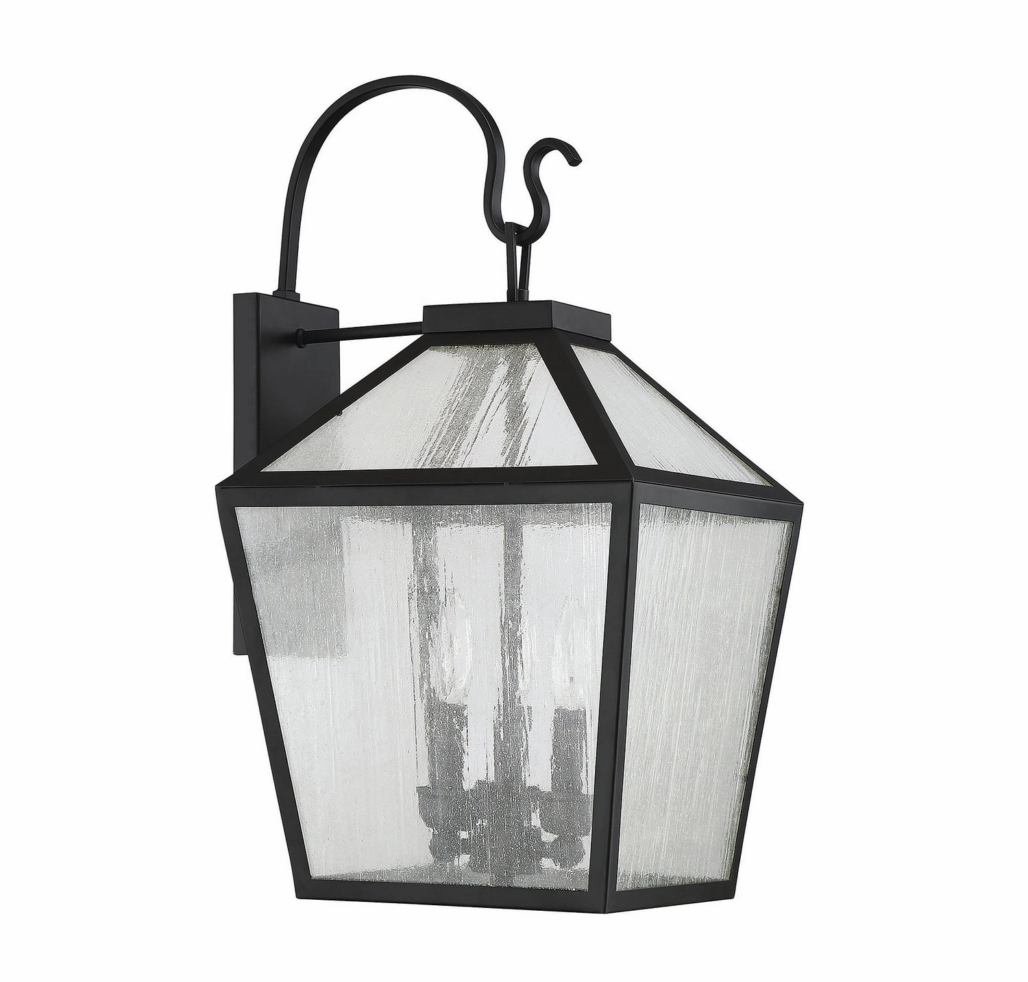 Woodstock Three Light Wall Lantern Black