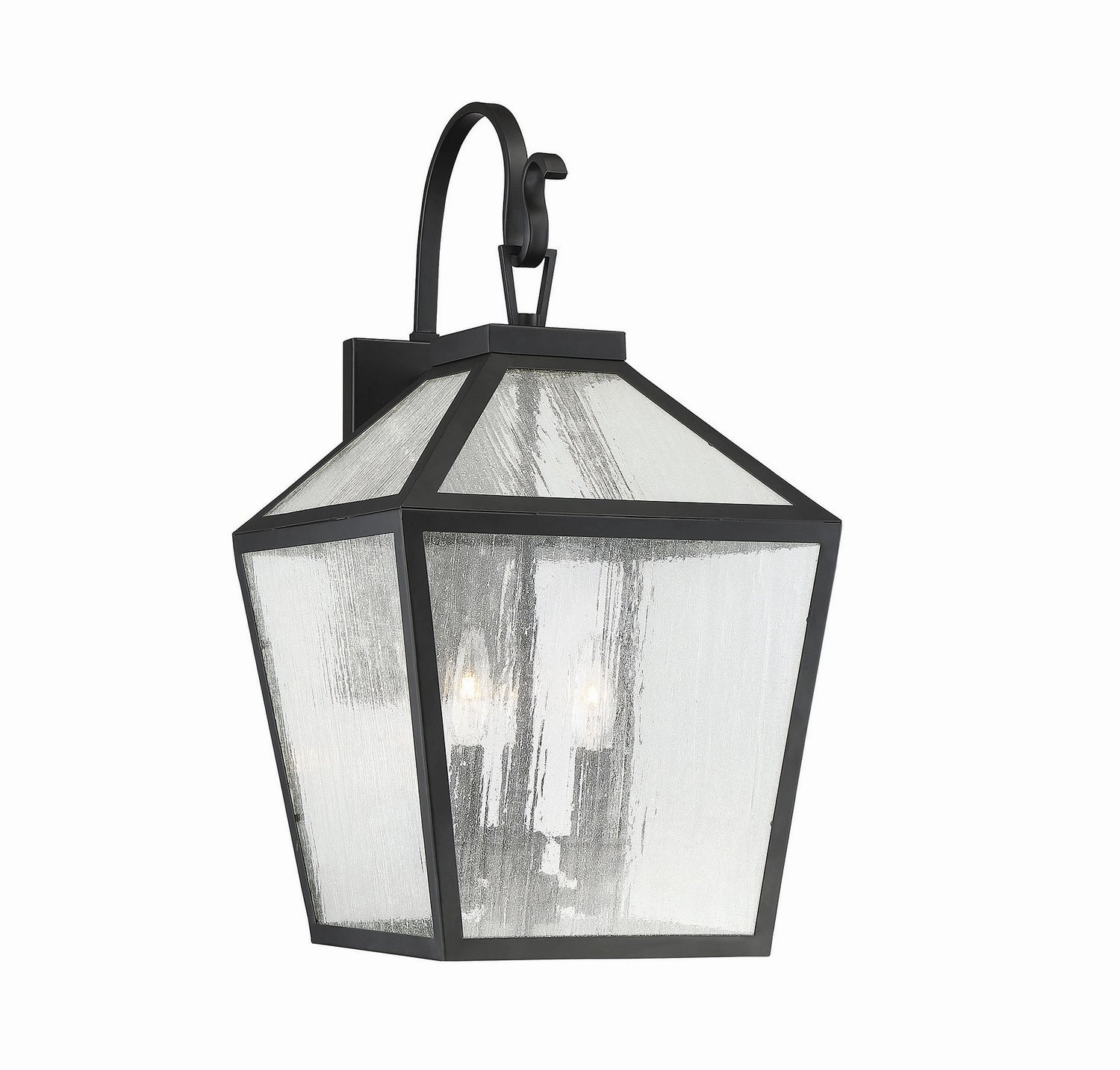 Woodstock Three Light Wall Lantern Black
