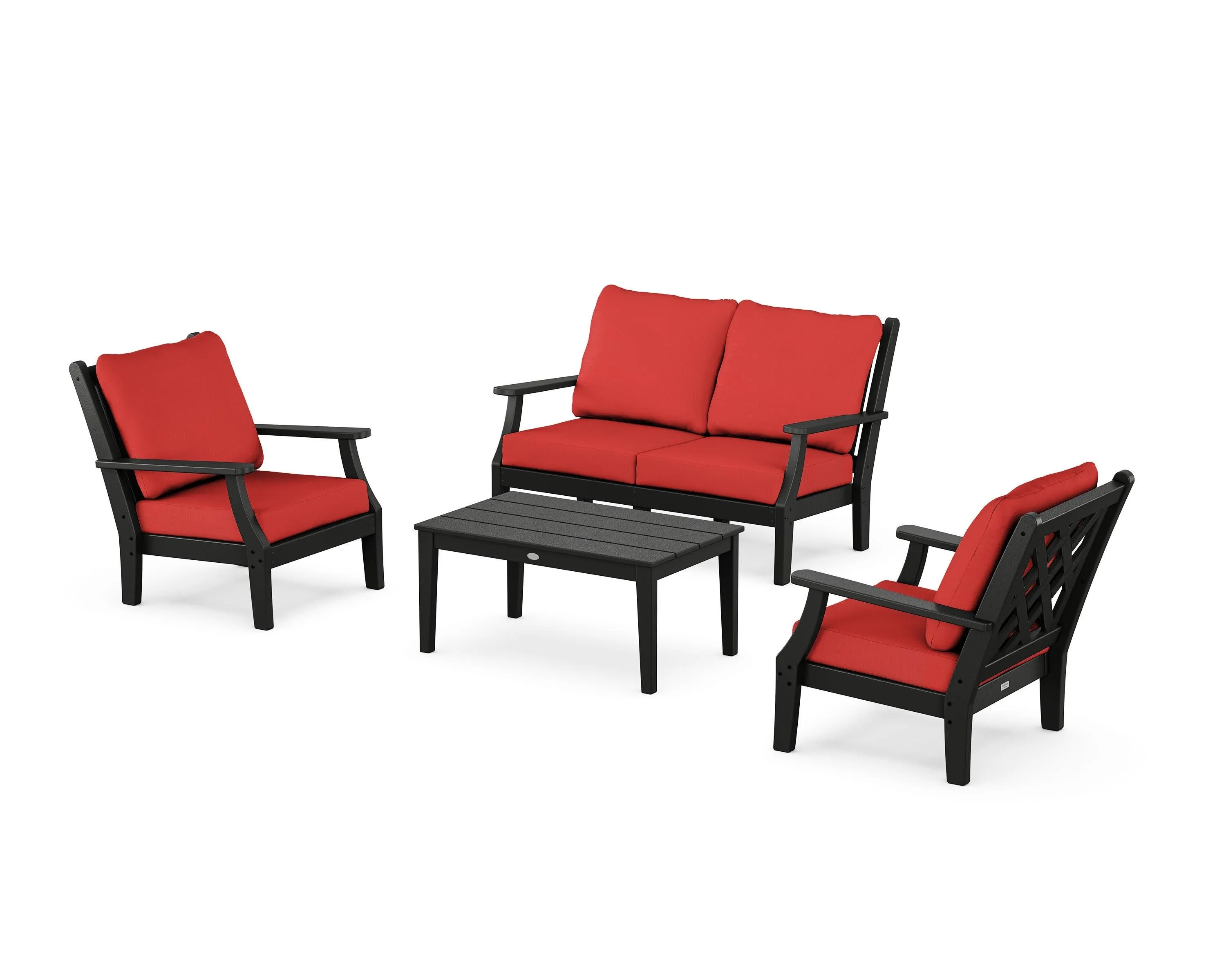 Wovendale 4-Piece Deep Seating Set with Loveseat