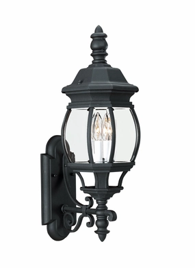 Wynfield Two Light Outdoor Wall Lantern BlackOutdoor wall sconces with motion sensor