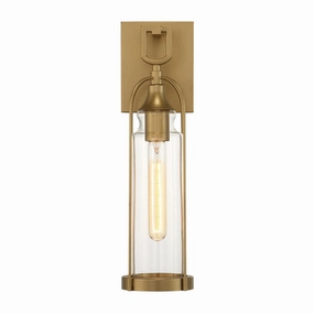 Yasmin One Light Outdoor Wall Sconce Aged goldOutdoor wall sconces with motion sensor