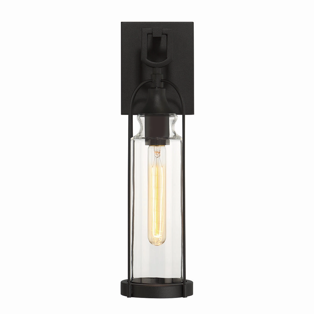 Yasmin One Light Outdoor Wall Sconce Satin BlackOutdoor wall sconces with motion sensor